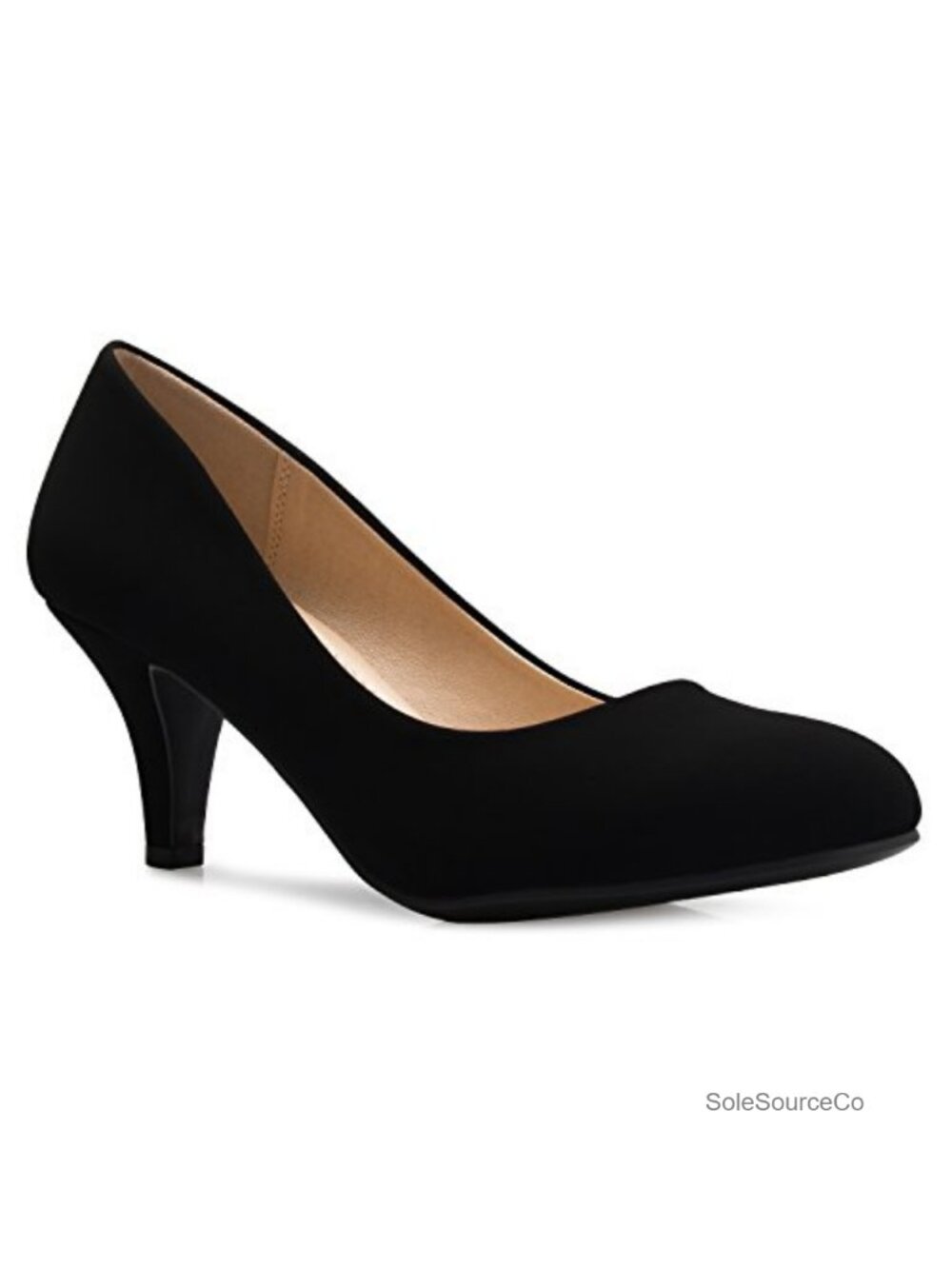 Classic Mid Heel Pump Stiletto Arch Support Comfort Dress Shoe